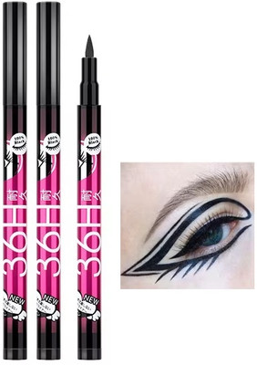 Luster Shine Water & Smudge Proof 36 Hour Long Lasting Liquid EyeLiner 7.5 g(BLACK)