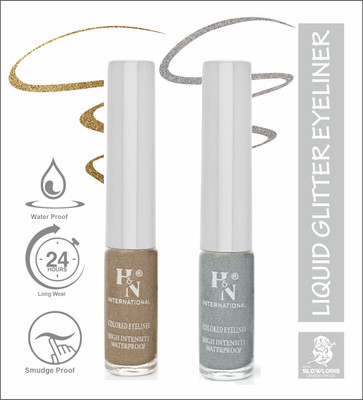 HIGHLIGHT NAILS EL1-CB (EL1-06 ) ( EL1-14)_HH 6 ml(GLITTER BROWN::SILVER)