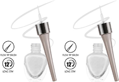 ADJD Combo Eyeliner Waterproof Snow white One stroke application 12 ml(Snow white)