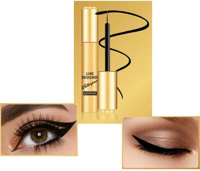nn matte new liquid water proof eye liner pack of 1 8 ml(BLACK)