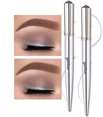 REIMICHI Diamond Liquid Eyeliner for Long Lasting Stay, Smudge Proof EYE LINER COMBO 3 g(SILVER)