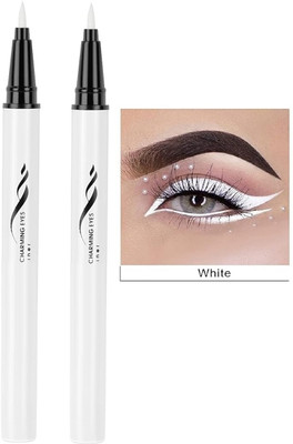 Emijun Eyes Liquid Eye Liner Smudge Proof Sketch Pen white COMBO 3 ml(white)