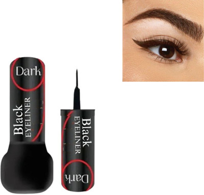 RED4 Liquid Eyeliner Long Lasting Waterproof Soft abd Creamy rich Color Blendable 6 ml(Black)