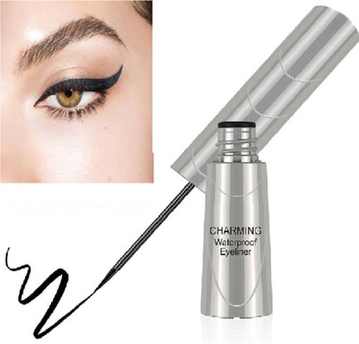 Luipui waterproof and smudge proof black color eye liner pack of 1 6 ml(BLACK)