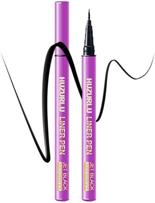 HUZURLU Liquid Eyeliner with Waterproof & Smudge-Proof 3 g(BLACK)