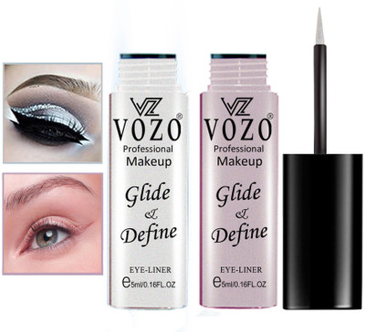 VOZO Eye Definer Infusion Essential Liquid Eyeliner 10 ml(White, Rose Gold)