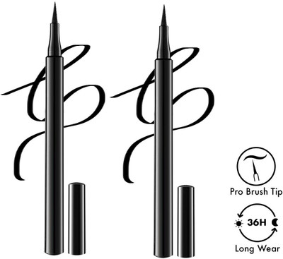 nn new eye liner long lasting shade pack of 1 8 ml(Black)