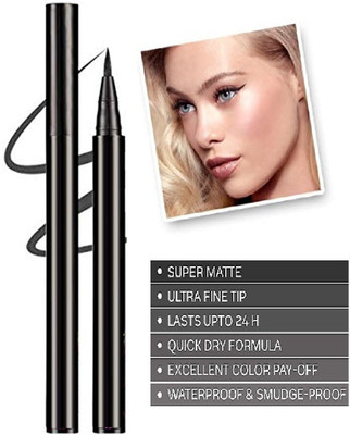 AMOSFIA PROFESSIONAL LONG WEAR & SMUDGE PROOF MATTIE SKETCH BLACK EYE LINER 2.5 g(BLACK)