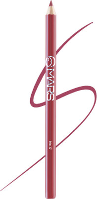 MARS Lip & Eyeliner Pencil Long Lasting Water Proof-(Red 17),0.6 Gm 1 g(Red)