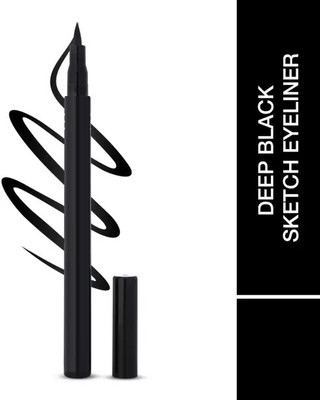 CATERINACHIARA Deep Black Sketch Eyeliner | Waterproof Eyeliner | Smudge-Proof Eyeliner 1.5 ml(black)