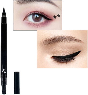AFARAXIA Eyeliner With Star Pattern Colorful Liquid Eyeliner Pen 2 ml(Black)