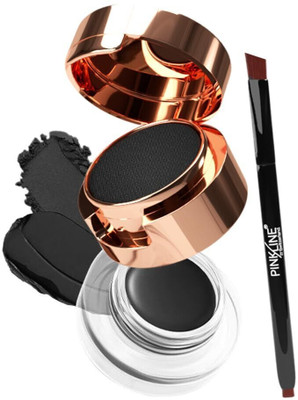 Pinkline Liquid Pen Eyeliner Shimmery Finish No-Skip & Long Lasting Waterproof Eyeliner 1.8 ml(Black)