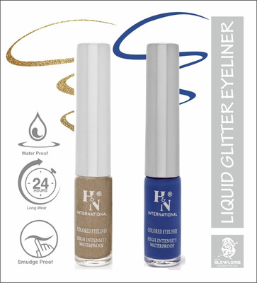 HIGHLIGHT NAILS EL1-CB (EL1-06 ) ( EL1-02)_HH 6 ml(GLITTER BROWN::AZURE BLUE)