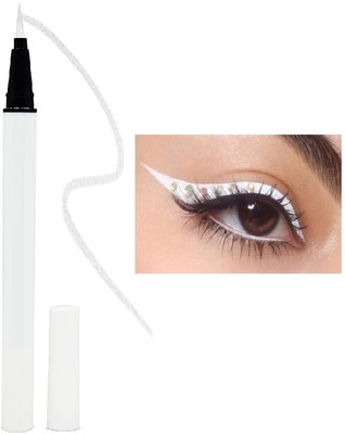Arcanuy Eyeliner White Color with matte finish Long Lasting 3 g(white)