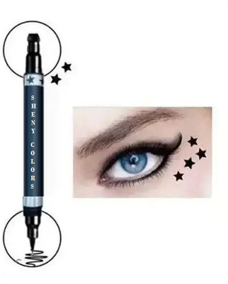 SHENYCOLORS black eyeliner water proof smudge proof stamp eyeliner,star shape 10 g(BLACK)