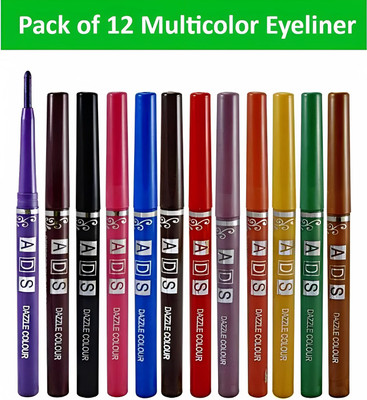 Ycam 12-EYE PENCIL PACK | MULTI-COLOR EYELINER 40 g(Multicolor)