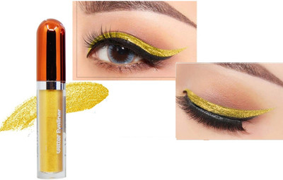 Arcanuy Glitter Eyeliner yellow Color Waterproof Sparkle Eyeliner 5.5 ml(yellow)
