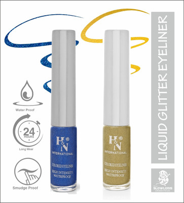 HIGHLIGHT NAILS HN-EL1-CMB (EL1-05) (EL1-07) 6 ml(GLITTER BLUE::GLITTER GOLDEN)