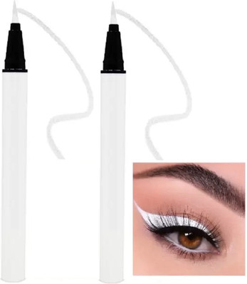 EVERERIN Waterproof Eyeliner Matte Finish Smudge-Proof 3 g(white)