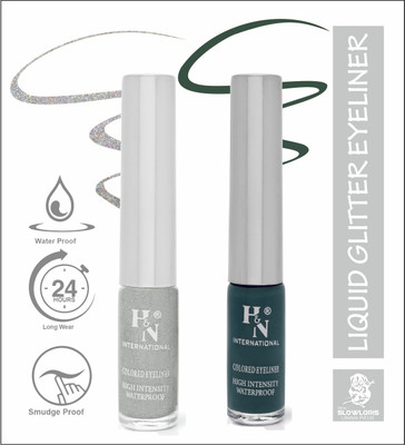 HIGHLIGHT NAILS HN-EL1-CB (EL1-11 ) ( EL1-01) 6 ml(PEARL WHITE::ARABIAN GREEN)