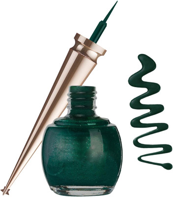 AFARAXIA Metallic Green Liquid Eyeliner Waterproof & Long Lasting 5 ml(Metallic green)