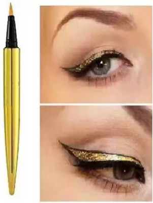 GFSU - GO FOR SOMETHING UNIQUE Golden Color Eyeliner for Long Lasting Stay, Smudge Proof 1.5 ml(gold)