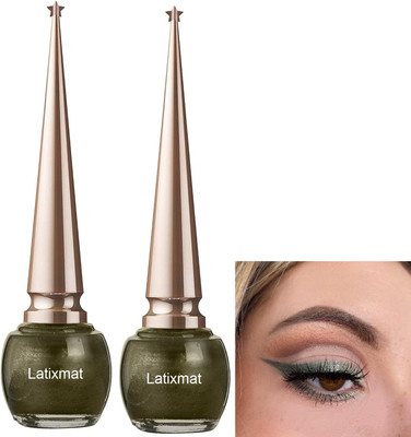 Latixmat Combo Smudgeproof Liquid Color Eyeliner Matte finish Coffee Eyeliner for Women 10 ml(Coffee)