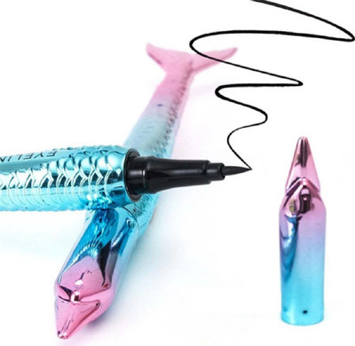 Sheny 24-hour long lasting Fish Shape Pen Eyeliner Pack Of 1 10 g(BLACK)