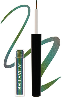 BELLAVITA Fantasy Beams Holographic Eyeliner | Multi-Chrome Magic | Smudge-Proof Color 1 ml(Forest Fairy)