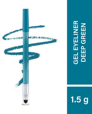 Richee Play n Blend Gel Eyeliner | One Stroke Application 1.5 g(Deep Green)