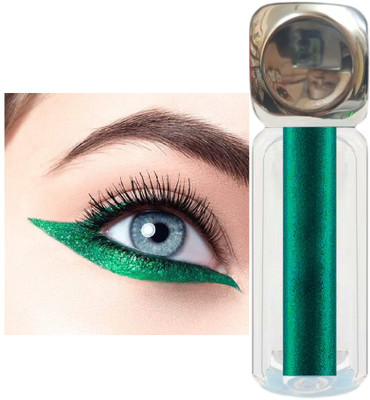 tanvi27 Metallic Glitter Finish Eyeliner Long Wearing Liquid Shimmery Eyeliner 3.5 g(Green)