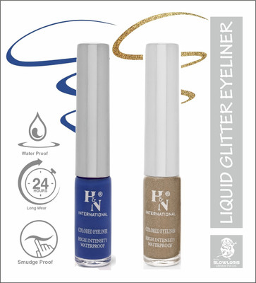 HIGHLIGHT NAILS EL1-CB (EL1-02 ) ( EL1-06)_HH 6 ml(AZURE BLUE::GLITTER BROWN)