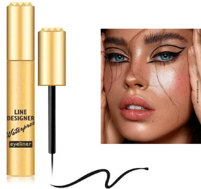 Neycare long lasting eyeliner waterproof smudge proof matte finish eyeliner 8 ml(BLACK)