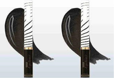 Luipui SMUDGE PROOF BLACK EYELINER PACK OF 2 10 ml(BLACK)