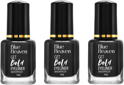 BLUE HEAVEN GET BOLD EYELINER 7ML PACK OF 3 21 ml(BLACK DIAMOND)