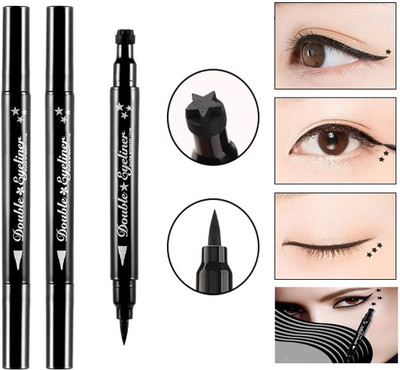 Latixmat 2 IN 1 STAR PATTERN AND EYELINER STAMP BEAUTY LOOK 8 g(black)