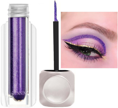 manasona Smudge proof Glitter Liquid Eyeliner 3.5 g(Purple)