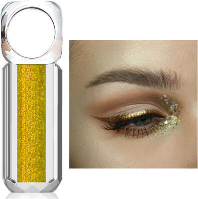GABBU Sparkling Glitter Metallic Waterproof Liquid Eyeliner 3.5 ml(gillter gold)