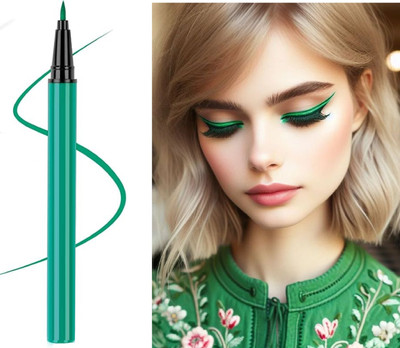 AFARAXIA Eyeliner Matte Finish, Waterproof, Smudgeproof liner24 Hrs 6 g(green)