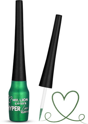 Million Colors Hyper Liquid Eyeliner Waterproof | Long Lasting | Smudge-Proof | Quick Drying 5 ml(EMERALD 04)