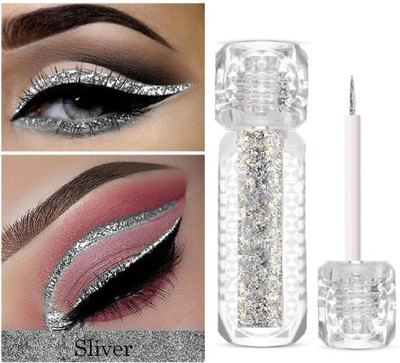 Arcanuy Long Wear Flash Shimmer Silver Eye Liner 3.5 ml(silver)