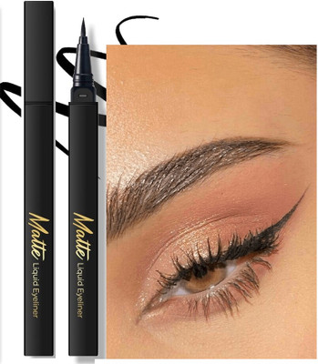 ADJD Long-Lasting & Smudge-Proof Matte Liquid Eyeliner 1.5 ml(Jet Black)