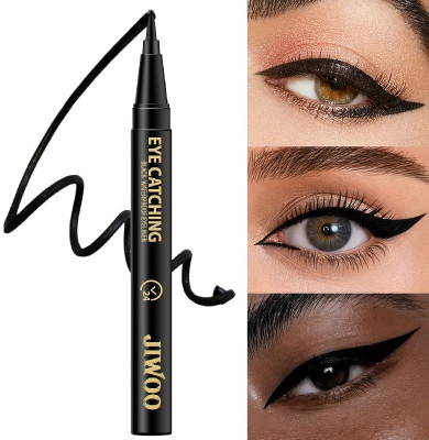 Jiwoo Lightweight Liquid Eyeliner Pen 0.55 ml(JET BLACK)