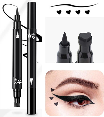SHENYCOLORS Eyeliner With Star Stamp Smudge Proof and Long Lasting pack of 1 10 ml(BLACK)