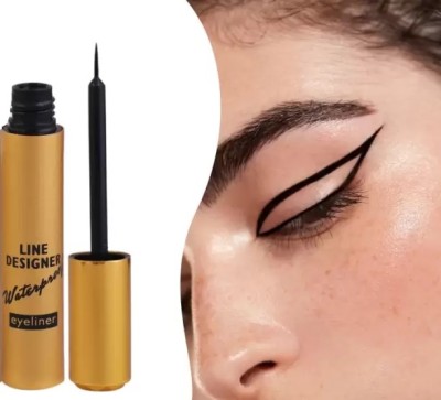 EVERERIN Eyeliner Waterproof, Matte, One stroke application, Long-lasting, Quick-drying 8 ml(black)