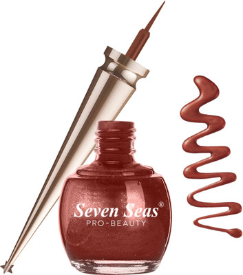 Seven Seas Water Proof | Smudge Proof | Long Lasting Liquid Color Eyeliner 5 ml(Rust)