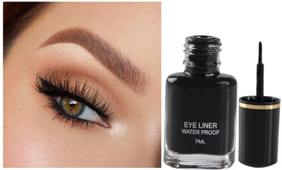 Luster Shine Long Lasting, Waterproof, Fade Proof & Smudge Proof Eyeliner 7 ml(Black)