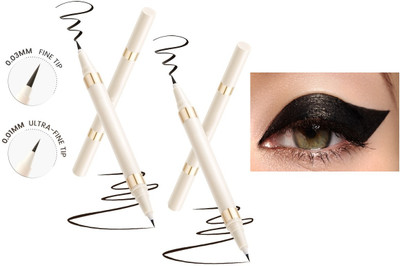 REIMICHI New 2in1 Quick Drying & Waterproof & Long Wearing Tip Pen Eyeliner 1.5 ml(WHITE)