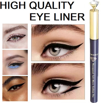 Latixmat Soft-matte Eyeliner Pen Long Lasting Waterproof Liner with Fine Tip 1.2 g(BLACK)