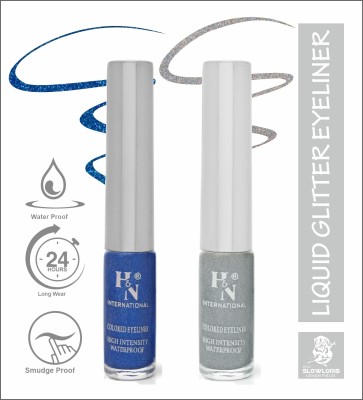 HIGHLIGHT NAILS HN-EL1-CB (EL1-05 ) ( EL1-14) 6 ml(GLITTER BLUE::SILVER)